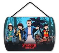 Open Road Brands Stranger Things Characters Hanging Wood Wall Decor - Spooky Stranger Things Sign for Bedroom or Movie Room