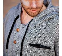 Open Road Goods Surf Poncho - Adult Hooded Towel | Grey Black Turkish Towel Poncho | Changing Poncho, Changing Robe, Surf Robe, Wetsuit Changing Robe | Hooded Wetsuit Changing Towel