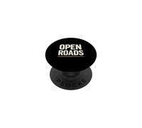 Open Roads Minimalist Motorcycle Adventure Design PopSockets Adhesive PopGrip
