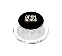 Open Roads Minimalist Motorcycle Adventure Design PopSockets PopGrip for MagSafe