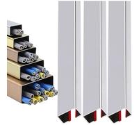 Open Slot Cable Management Kit, Easy Install Adhesive Mount Cord Hider for Bedroom and Office Organization