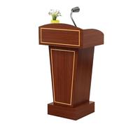 Open Sto Podium for Lectures Teaching Recept Panel Stand Versatile Pulpit for Educators Conference and Presentat Use