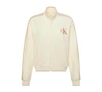 Calvin Klein Jeans Lv047e226g Full Zip Sweatshirt Beige S Woman