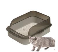 Open the Cat Litter Tray - Cat Litter Box | Open the Top Cat | Odour Control Hygienic Leak View Cat Pan | Easy to Clean Kitten Toilet | High Sided Cat Oil
