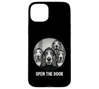 open the door dogs dog funny Basset Hound Case for iPhone 15 Plus