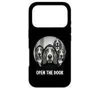open the door dogs dog funny Basset Hound Case for iPhone 17 Pro