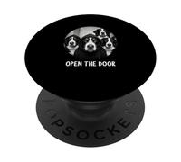 open the door dogs dog funny Bernese Mountain Dog PopSockets Adhesive PopGrip