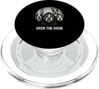 open the door dogs dog funny Boston Terrier PopSockets PopGrip for MagSafe