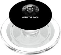 open the door dogs dog funny Mastiff PopSockets PopGrip for MagSafe