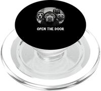 open the door dogs dog funny Mastiff PopSockets PopGrip for MagSafe