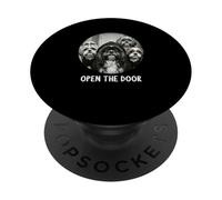 open the door dogs dog funny Shih Tzu PopSockets Adhesive PopGrip