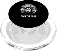 open the door dogs dog funny Siberian Husky PopSockets PopGrip for MagSafe