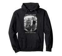 Open The Door Peephole We Just Wanna Talk Cats Hoodie Pullover Hoodie