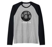 Open the Door Zombie capybaras Funny Halloween Capybara Raglan Baseball Tee