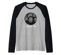 Open the Door Zombie capybaras Funny Halloween Capybara Raglan Baseball Tee