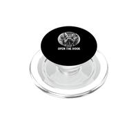 Open the door zombie funny halloween PopSockets PopGrip for MagSafe