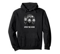 Open the door zombie possums funny halloween possum Pullover Hoodie