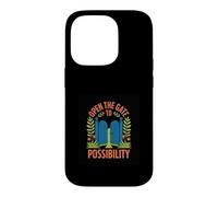 Open The Gate To Possibility Inspirational Design Case for iPhone 14 Pro