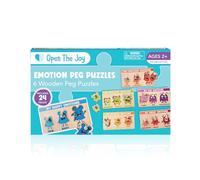 Open The Joy Layers of Emotions Puzzle - Social Emotional Learning (SEL) Toy for Kids | 24-Piece Wooden Peg Puzzle for Understanding Complex Emotions | Ages 4+