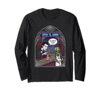 Open Til Dawn No Garlic Sauce Funny Vampire Zombie Chef Long Sleeve T-Shirt
