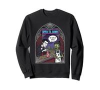Open Til Dawn No Garlic Sauce Funny Vampire Zombie Chef Sweatshirt