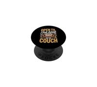 Open Til I Fall Asleep on the Couch Bank of Dad PopSockets Adhesive PopGrip