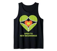 Open to New Beginnings Heart Design Tank Top