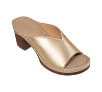 Open Toe Block Heel Mule Slides Sandals for Women Casual Summer Slip On Shoes Simple Lines Smooth Surface Minimalist Style Versatile Selections for Daily Various Work Party Shopping Occasions