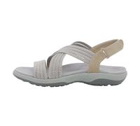 Open Toe Flat Sandals for Women Sandals Size 6 Women's Casual Paste Flat Rome Shoes Sports Rubber Plus Size Shoes Black Sandal Heels for Swollen Feet (Beige,6.5)