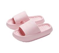 Open Toe Platform Sandals for Women Wedge Sandals Women's Round Head Thick Bottom Hollow Out Wear Clip Toe Thick Bottom Slope Heel Slippers Black Ankle Strap Womens Sandles Size 8 (Pink,36)