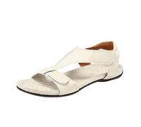 Open Toe Sandals For Women - Sandals For Women Flat Non-Slip Breathable Leather Shoes Adjustable Casual Washable Shoes Indoor And Outdoor Sandal Retro Lightweight Comfortable Classic Sandal