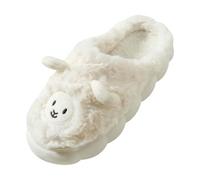 Open Toe Slippers Women Cute Cartoon Sheep Slippers For Couples Soft Cozy Indoor Fleece Shoes For Fall And Winter Warm Home