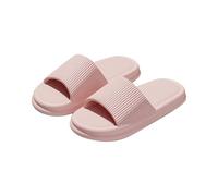 Open Toe Slippers Women Wide Fit, Shower Slippers Women - Comfy Plain Slides Lightweight Bath Cloud Sliders Summer Flat Beach Slides Bathroom Pool Shoes Classic Platform Slipper Pink
