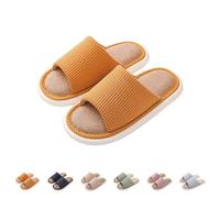 Open Toe Slippers Women Wide Fit - Womens Corduroy Slippers - Strided Comfortable Shoes Slip On Velvet Footwear Fuzzy Soft Home Slipper Indoor Flat Bottom Sliders Rubber Sole Shoe Mules