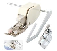 Open Toe Walking Foot W/Guide for Brother Sewing Machine Quilting,Sewing Presser Foot Stitch Through Multiple Layers and Match Prints Fits for Janome,Singer Sewing Machines