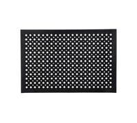 Floortex Doortex Open-top Black Anti-fatigue Mat - 80 X 120Cm, Black