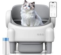 Open Top Self-Cleaning Cat Litter Tray XXL with App Control Odourless Large Space Electric Cat Litter Box for Multiple Cats