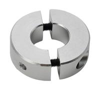 Open Type Fixed Ring Light Bearing Ring Shaft Collar with Screw Adjustment 13mm to 30mm Inside Diameter Shaft Collar Clamp(25mm)