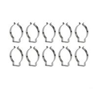 Open Type Spring Terry Clips Set of 10, Heavy Duty Manganese Steel Tool Holders for Garage, Workshop, Shed or Garden Use,Suitable for Brooms, Brushes, Rakes, Pipes and Various Hand Tools (41MM)