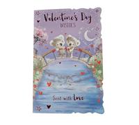 OPEN VALENTINES DAY CARD. card size is 15x23cm.