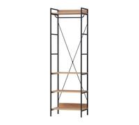Open Wardrobe Clothes Rail Industrial Metal Frame Hanging Storage Shelving