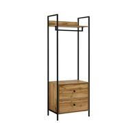 Zahra Bedroom Double Open Wardrobe 2 Drawers Furniture Storage Cupboard