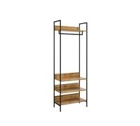 Open Wardrobe Freestanding Cabinet Clothes Rail Drawers Shelves Storage Unit