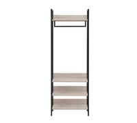 Open Wardrobe Industrial Clothes Rail Storage Rack Metal Shelving Bedroom