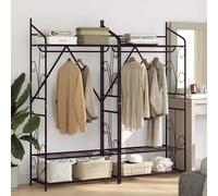 Open Wardrobe Plain Storage Clothing Organizer Bedroom Modern Shelving vidaXL