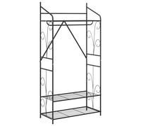 Open Wardrobe Plain Storage Clothing Organizer Bedroom Modern Shelving vidaXL