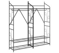 Open Wardrobe Plain Storage Clothing Organizer Bedroom Modern Shelving vidaXL