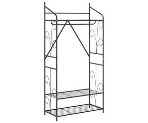 Open Wardrobe Plain Storage Clothing Organizer Bedroom Modern Shelving vidaXL
