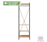 Timber Art Design 4 Tier Open Wardrobe Riviera Oak Bedroom Furniture