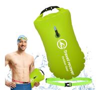Open Water Swim Buoy | Light and Visible Float for Safe Training - Swimming Float with Adjustable Waist Belt, Open Water Swimming Training Equipment for Adults